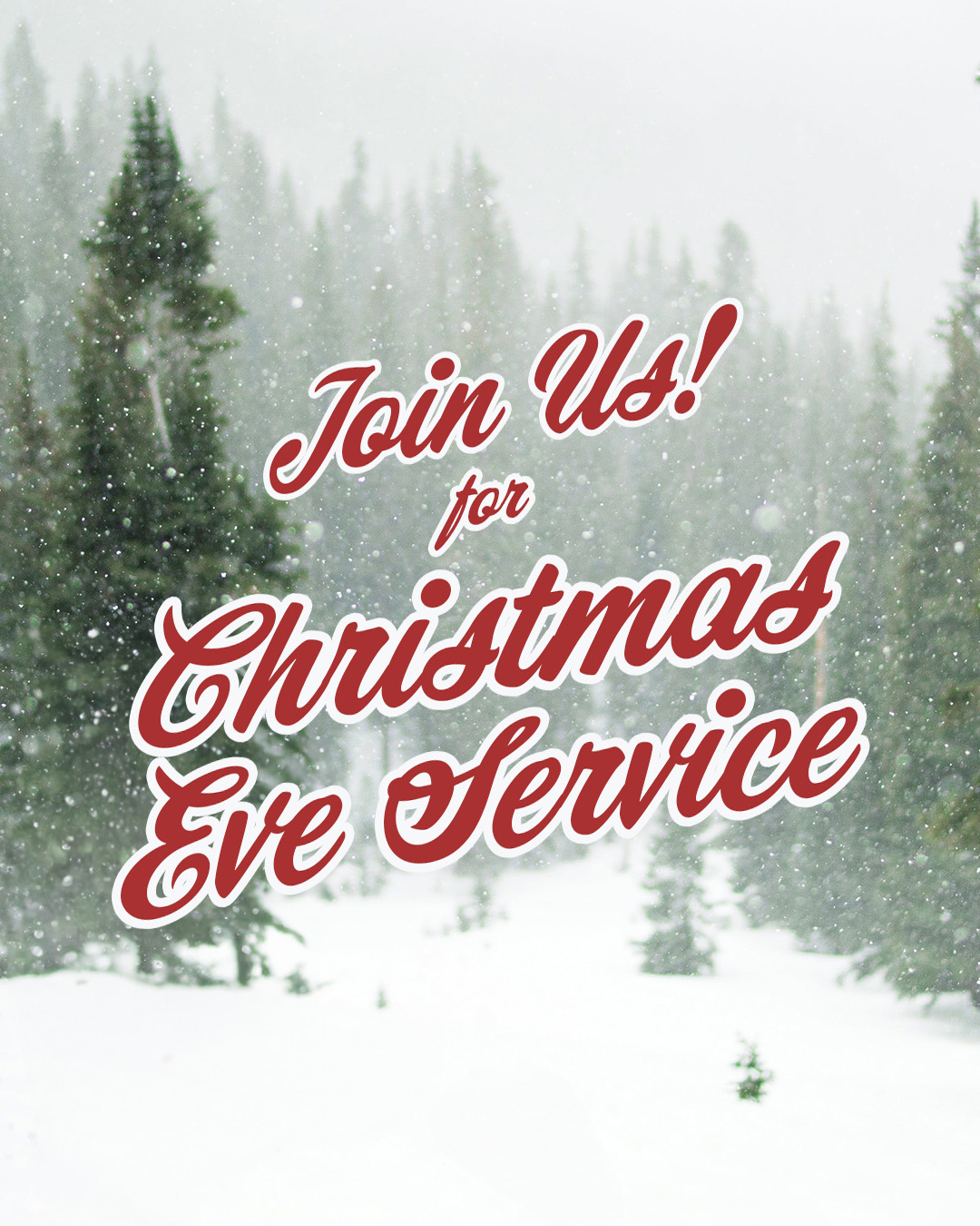 Join us! for Christmas Eve Service