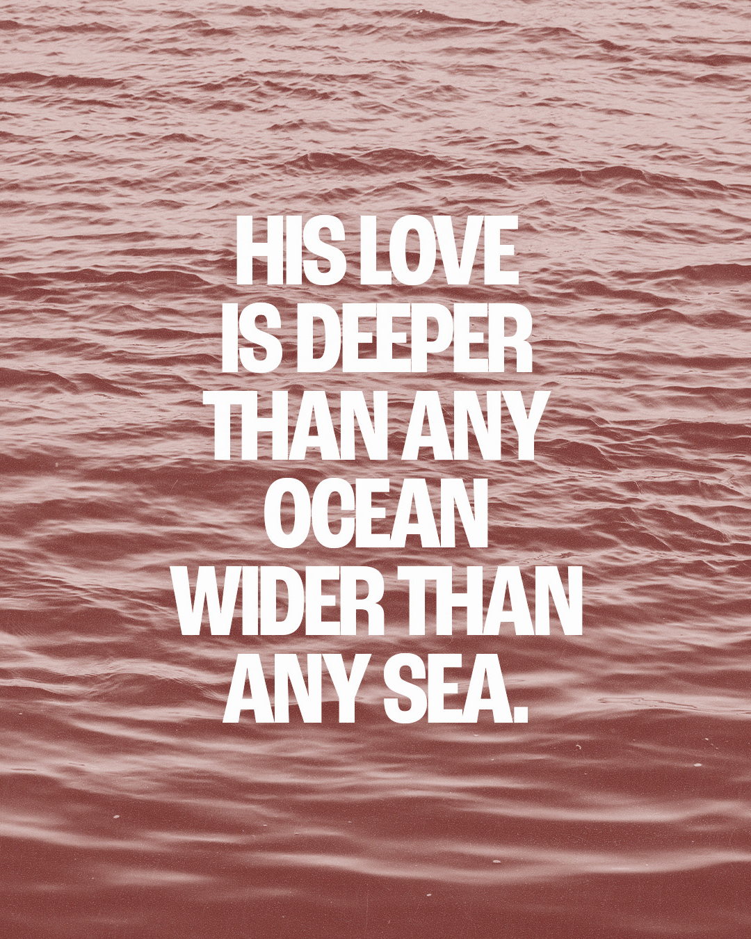 His love is deeper