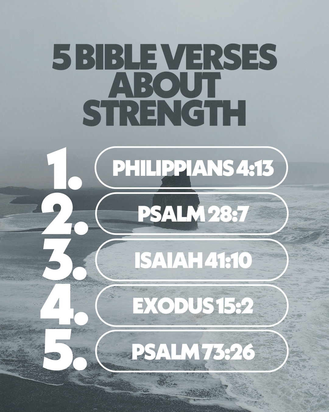 5 Bible verses about strength